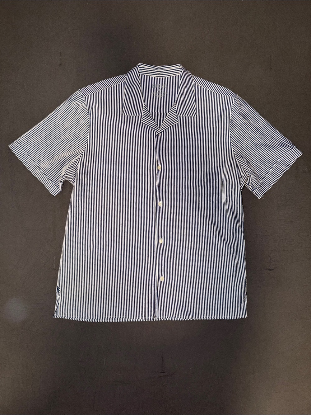 Rhone Commuter Seersucker Camp Collar Shirt
